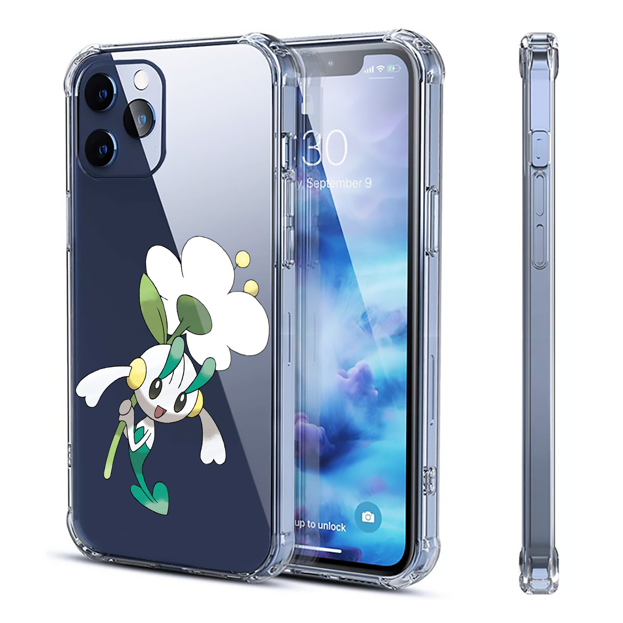 （画像用） ポケットモンスター Pokémon 【iPhone 12シリーズ対応】透明スマホケース（クリアソフトケース）